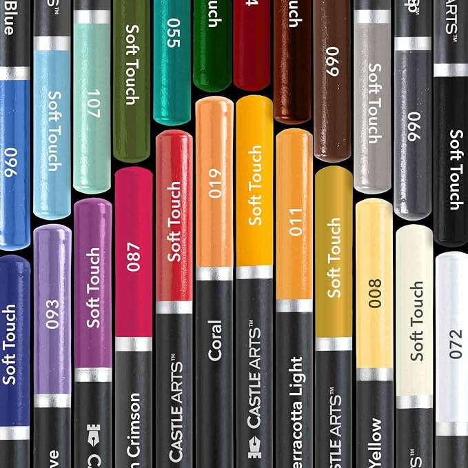 Castle Art Supplies 24 Colored Pencil Set - Botticelli Art Palette