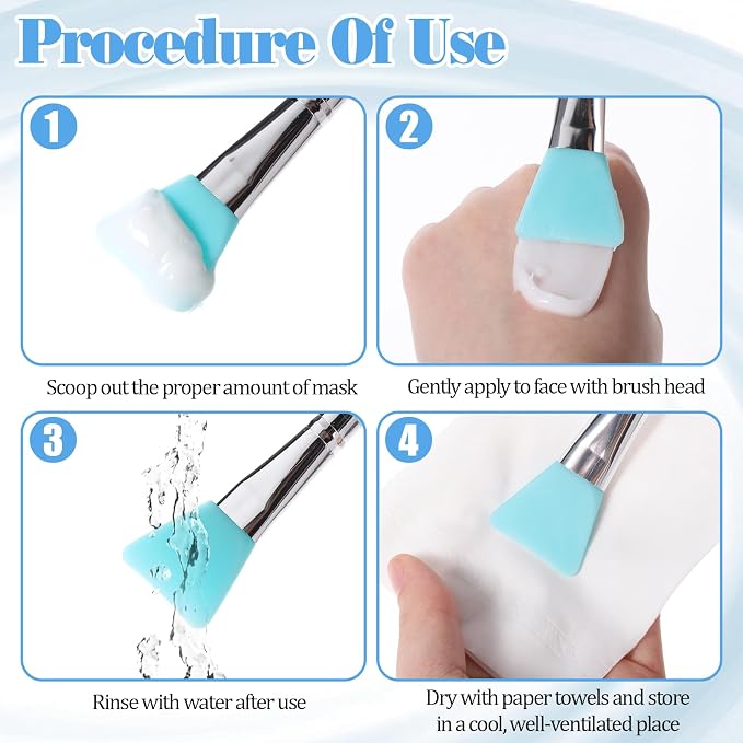 14PCS Silicone Brush Applicator Kit, Resin Brush Applicator UV Resin Brushes Applicators Jelly Brushes Applicators for Cream Makeup Products and Epoxy Art Crafting, Green/Pink
