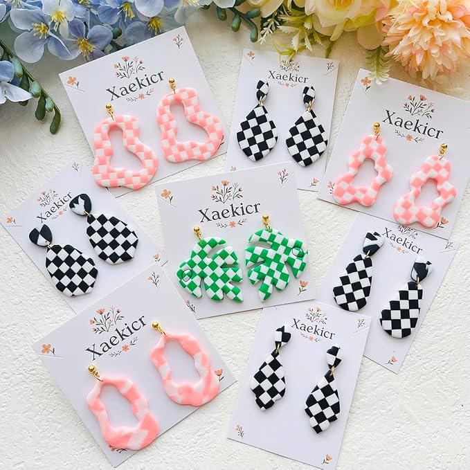 Organic Polymer Clay Cutters Set – Molds, Clay Cutters for Polymer Clay, Clay Earring Tools