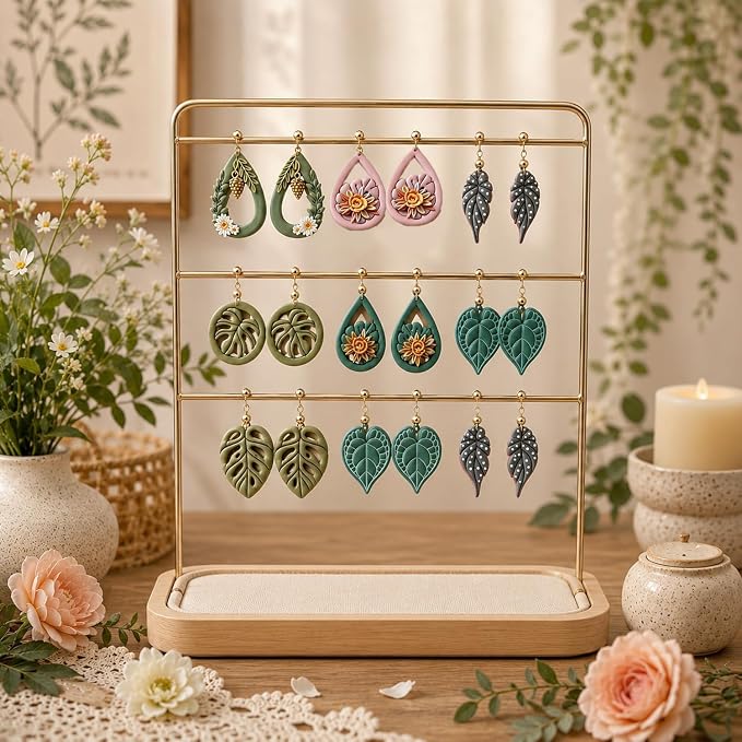 10Pcs Tropical Leaf Polymer Clay Cutters Set