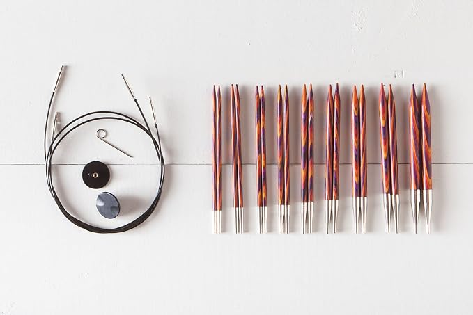 Knit Picks Wood Interchangeable Knitting Needles Set - US 4-11 (Radiant)