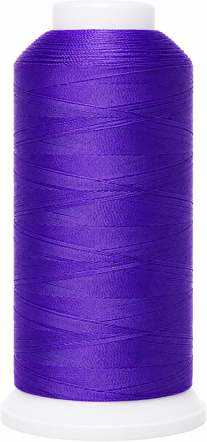 Mandala Crafts Violet Tex 90 Polyester Heavy Duty Thread for Upholstery | 1500 Yds T90 UV Resistant Strong Thread for Leather Sewing, Marine, Drapery, Jeans, Hair Weaving & Extension, Outdoor