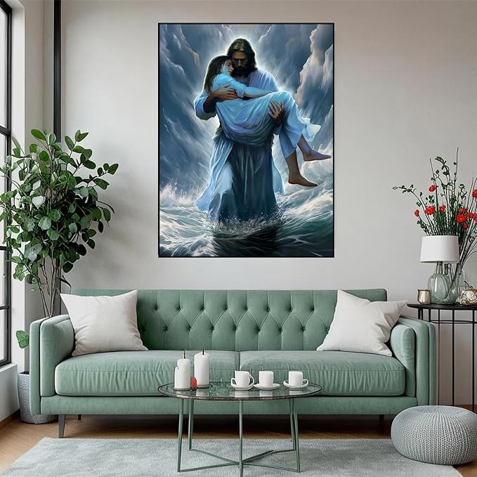 Diamond Art Kits for Adults,Jesus Easter Religion Christ Diamond Painting