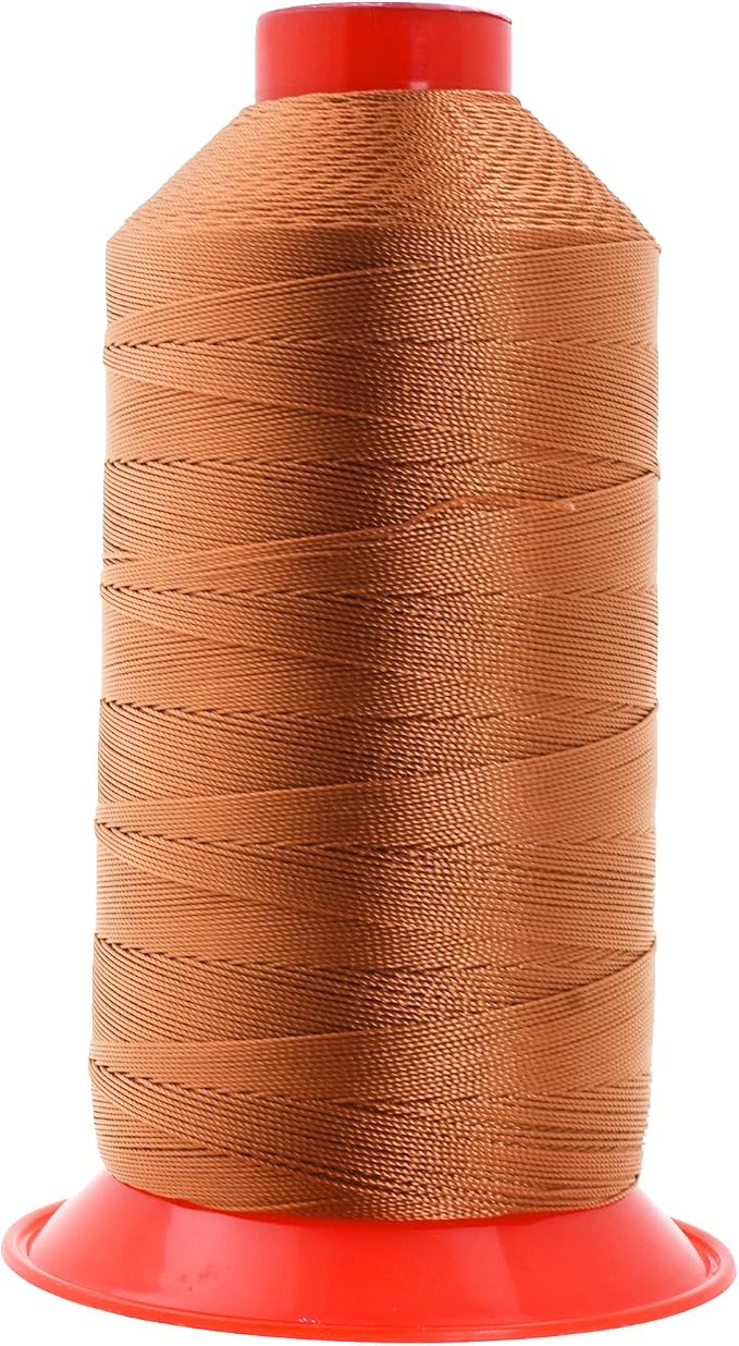 Mandala Crafts Size 138 420D T135 Bourbon Brown Bonded Nylon Thread 1250YDs