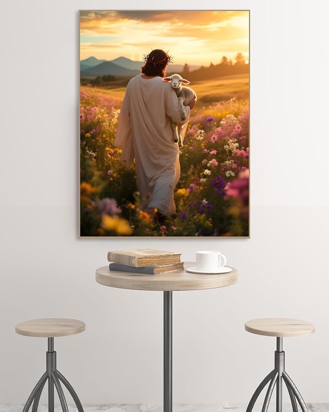 askkqtx Jesus Diamond Art Kits for Adults 12x16 Inch