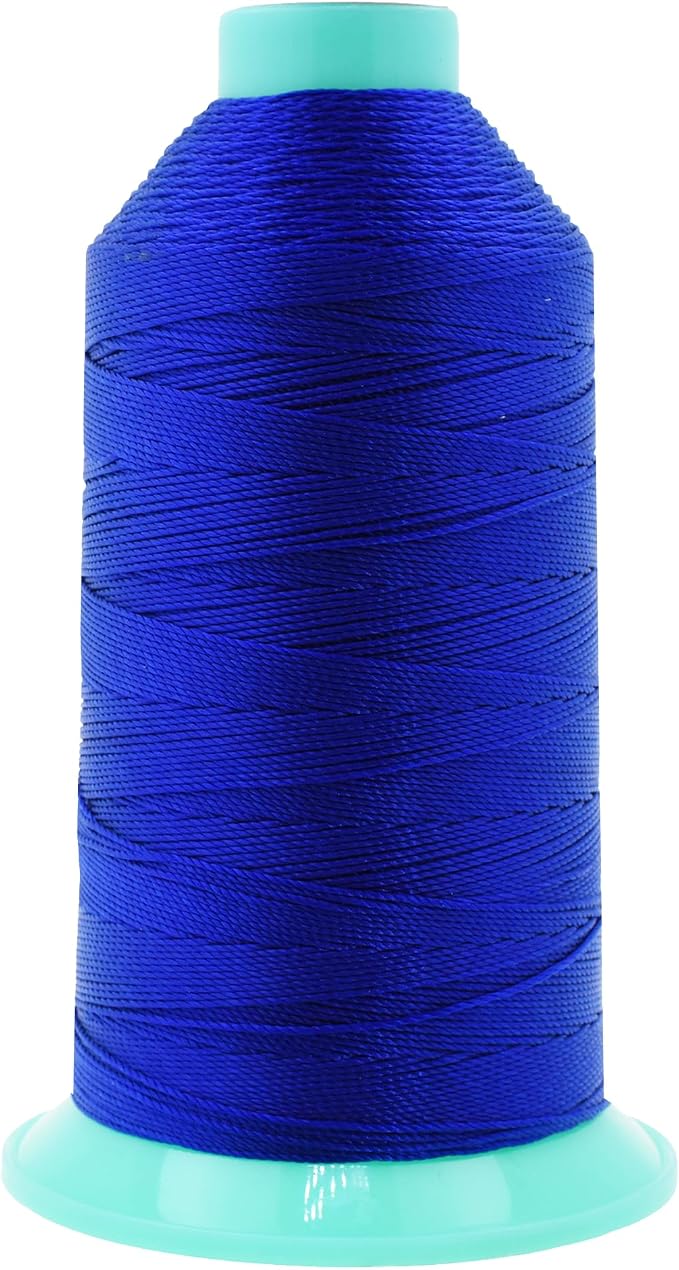 Mandala Crafts Size 277 840D T270 Royal Blue Bonded Nylon Thread, 800 YDs