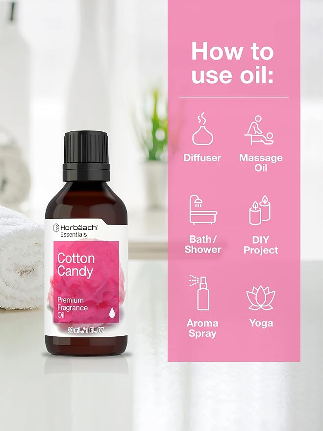 Horbäach Cotton Candy Fragrance Oil | 1 fl oz (30ml) | Premium Grade
