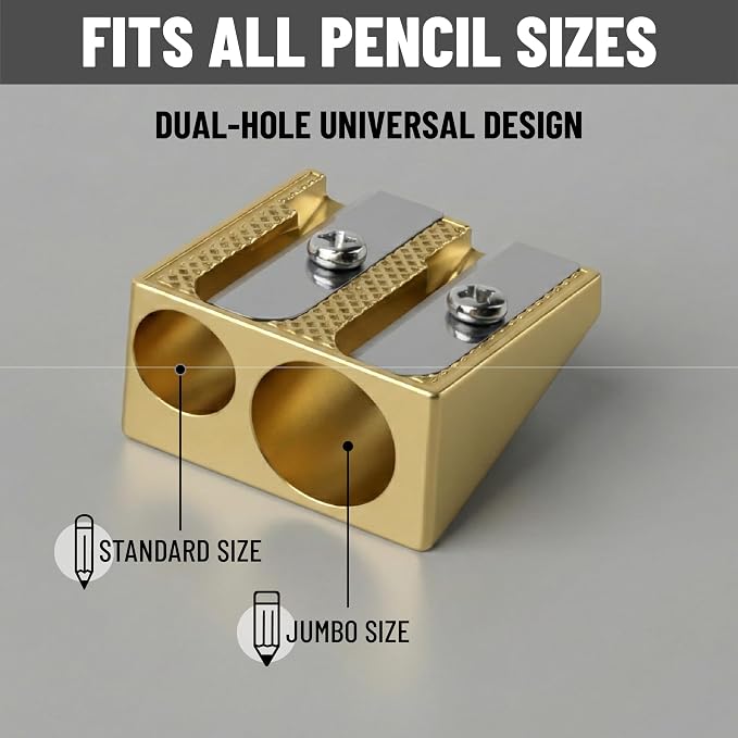 Mr. Pen- Handheld Metal Pencil Sharpener, 6 Pack