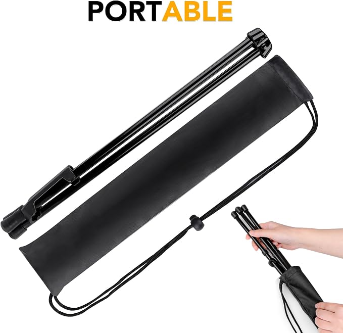 AROIC 6 Pack 14'' Tabletop Easels, Black Steel Table Top Easels for Display | Adjustable Portable Table Top Easel for Paintings, Signs, Posters,Frame Pictures(with 6 Bags)