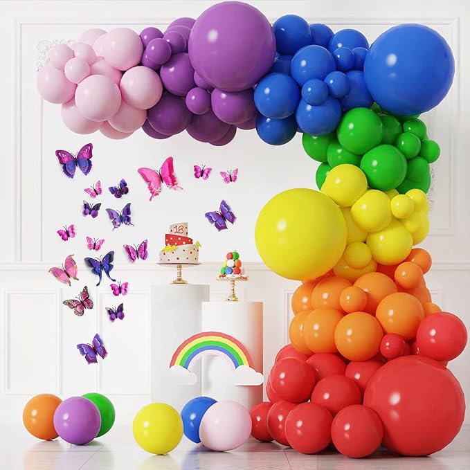 SAOROPEB 3D Butterfly Wall Decor, 24 Pcs Purple Butterfly Decorations