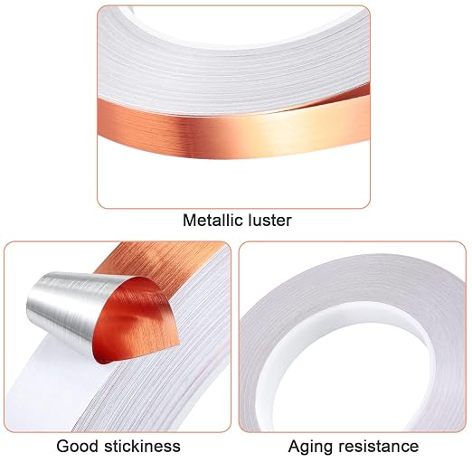 Zonon Rose Gold Washi Tape for Wall Decor Self Adhesive 5/10/15mm