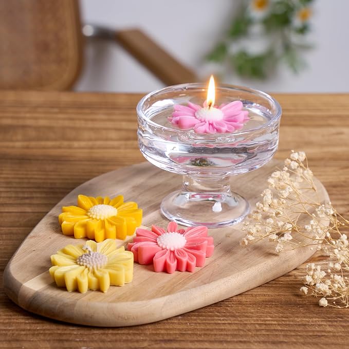 Daisy Candle Bridesmaid Gift Set DIY Soy Wax Mold Kit 79pcs All-in-One