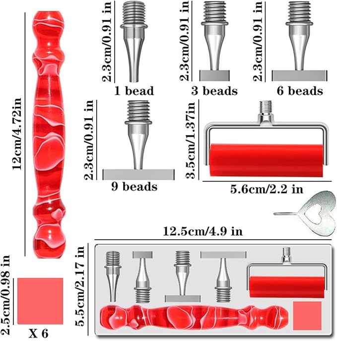 LEIYULY 13 PCS Thin Diamond Art Pens, Ergonomic Diamond Art Accessories