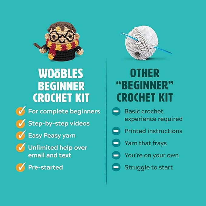 The Woobles Harry Potter Crochet Kit for Beginners