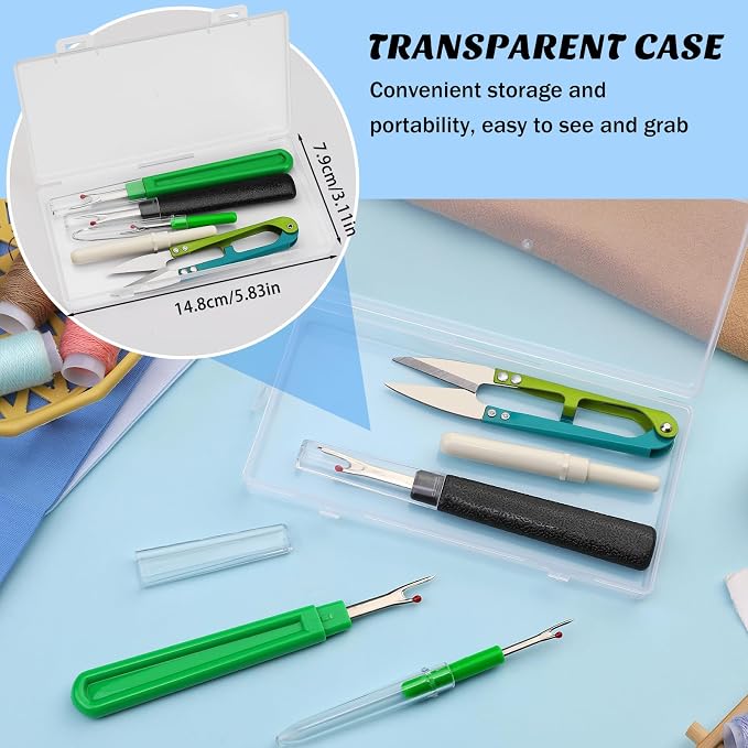 Seam Ripper, 2 Big and 2 Small Seam Rippers for Sewing, Stitch Remover Tool