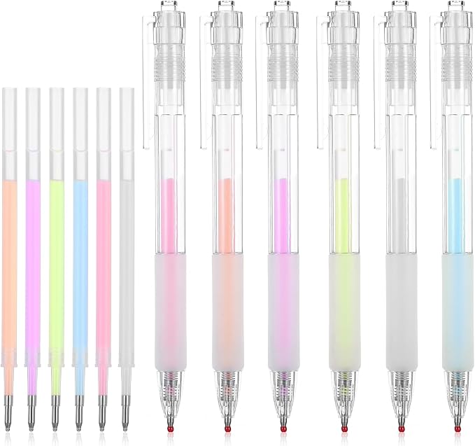 12 Pcs Quick Dry Glue Pen Fine Tip Ballpoint Roller Stick Pens