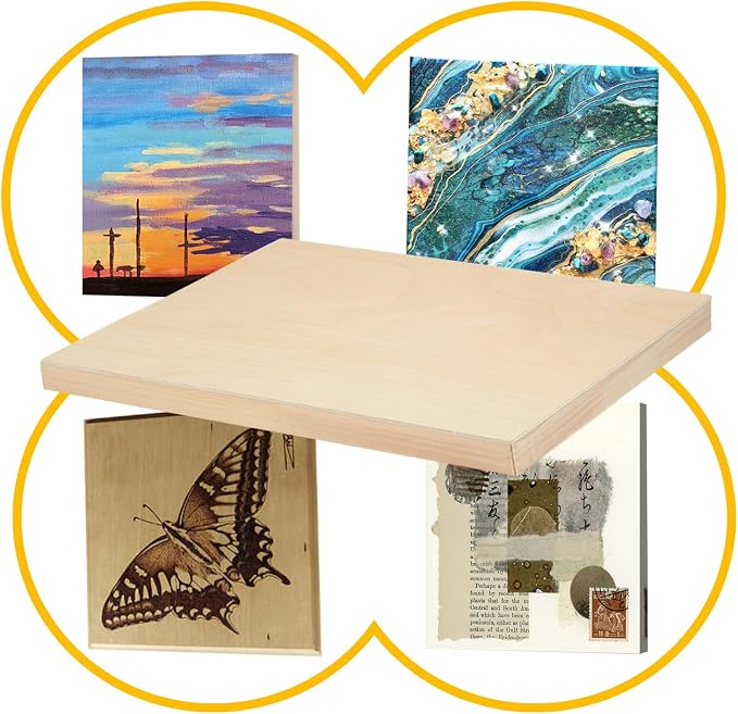 Falling in Art 2 Pack 30x40'' Unfinished Gallery Birch Wood Canvas Panels
