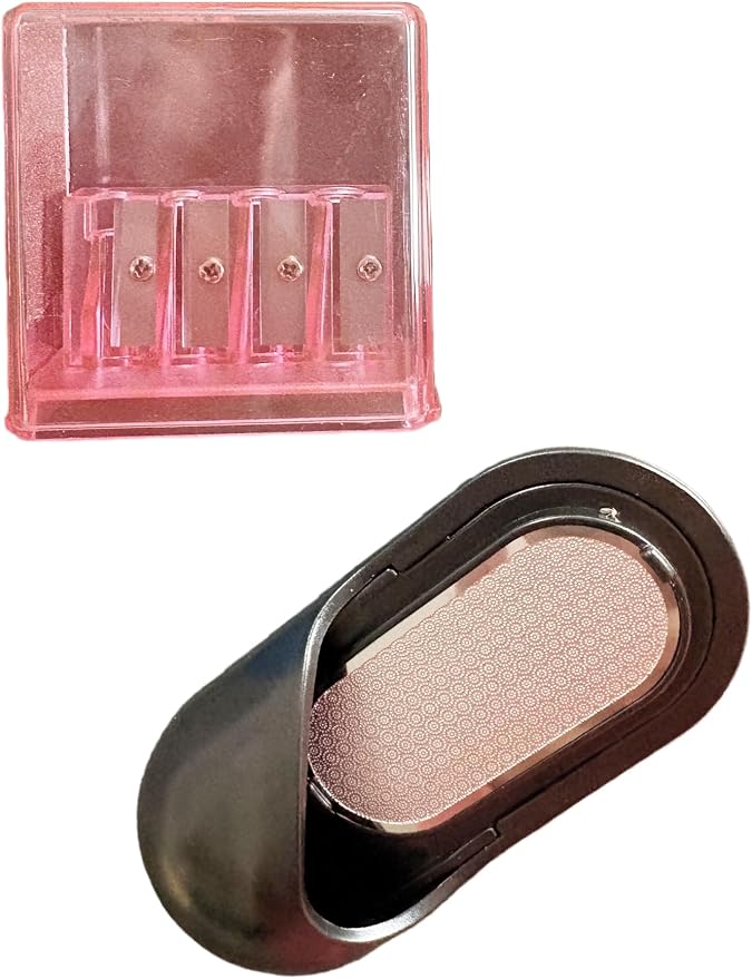 4-Hole Art Pencil Sharpener,Sketch Sharpener,Long Lead Grinding Tool,Pencil Grinder,Suitable for Artists and Drawing Enthusiasts (F.2 Pieces(Pink))