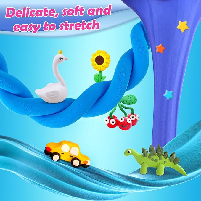 Modeling Clay Kit, 55 Colors Air Dry Clay