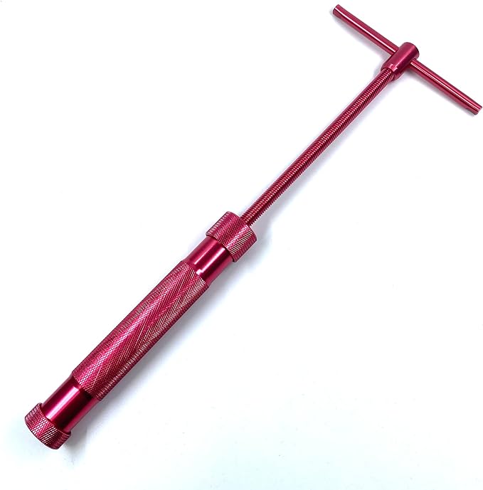 HEVERP Stainless Steel Clay Extruders Sugar Paste Extruder Cake Fondant Decorating Tool Set (Red)