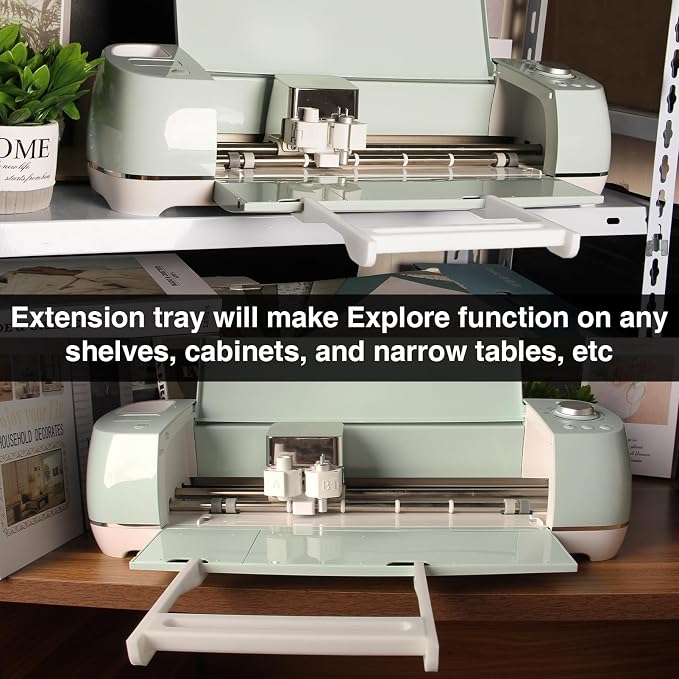 LOPASA Extension Tray Compatible with Cricut Explore 4, 3, Air 2 | 12x12 Cutting Mat Holder|Explore Machine Accessories|Tray Extender