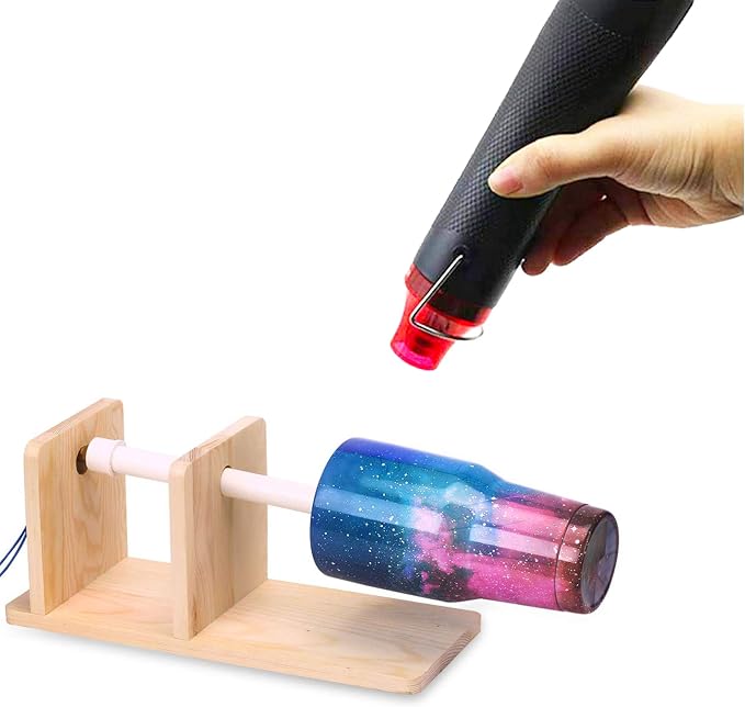 Bubble Removing Tool for Epoxy Resin and Acrylic Art, DIY Glitter Tumblers, Specially-Designed Heat Gun for Making Acrylic Resin Travel Mugs Tumblers to Remove Air Bubbles (Black)