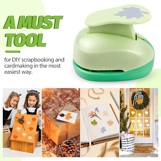UCEC Maple Leaf Punch 1 Inch Hole Punch for Paper Crafting Scrapbooking