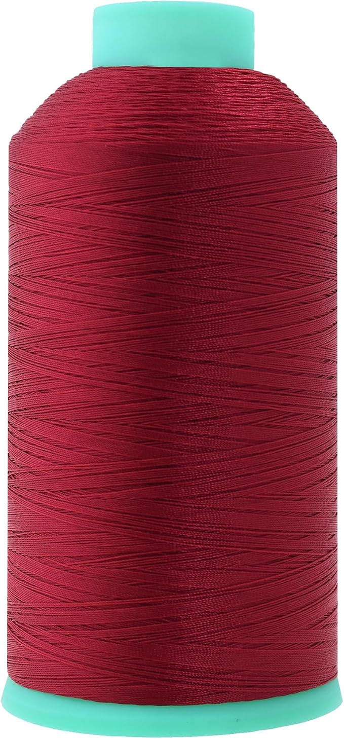 Mandala Crafts Size 46 210D T45 Maroon Bonded Nylon Thread, 2843 YDs