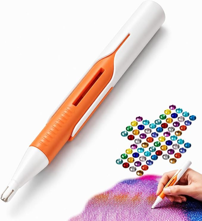 2026 New Automatic Diamond Painting Bead Dispenser (Orange)