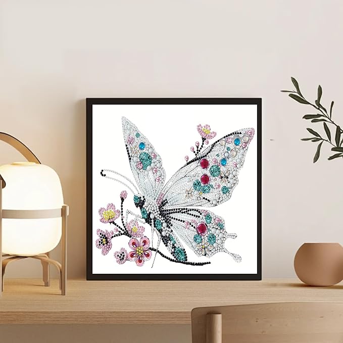 Butterfly Diamond Art Kits for Adults Special Shape Diamond Painting