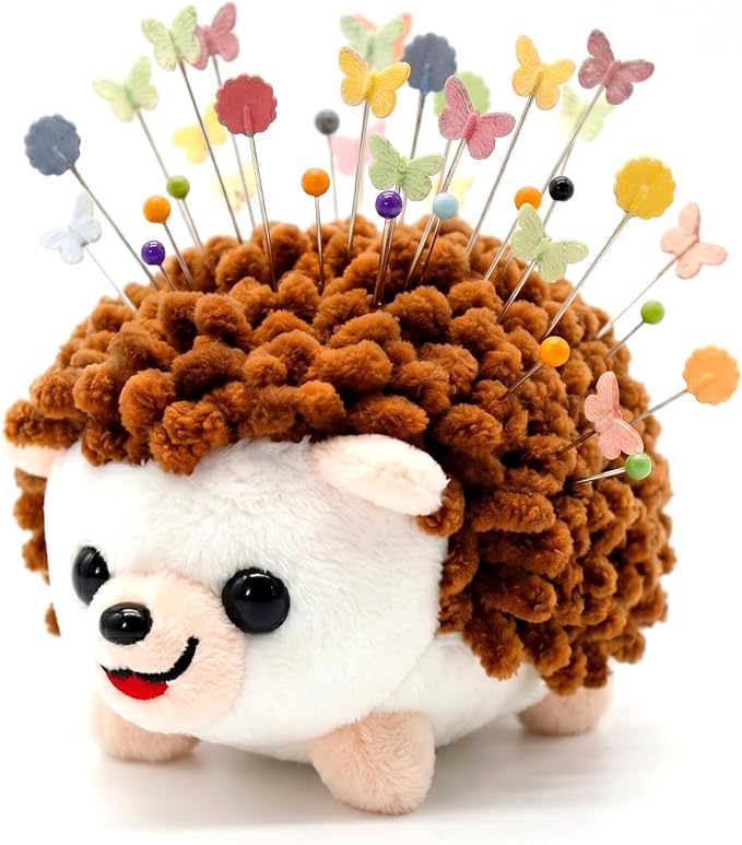 Sizobi Plush Hedgehog Pin Cushion for Sewing - Soft Sewing Needle Holder