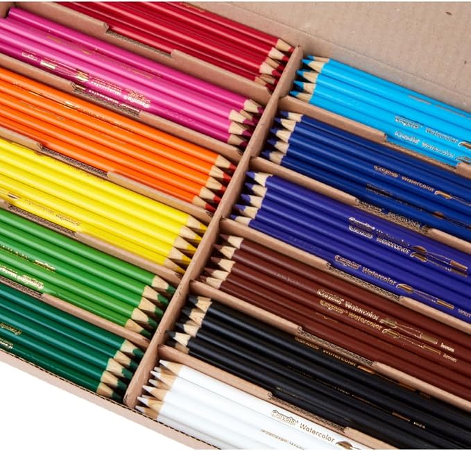 Crayola Classpack Watercolor Pencils 240ct, Bulk Classroom Supplies Set