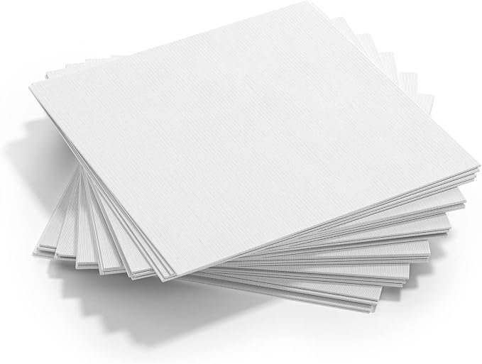 GOTIDEAL Canvases for Painting, 6x6 inch of 24 Pack, 100% Cotton | Professional Primed White Blank Flat Canvas Panels, Artist Canvas Boards for Acrylics Painting, Oil Watercolor Tempera