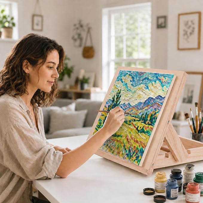 Tabletop Easel 17 X 12.6 Art Easel for Painting | Desktop Easel for Canvas Painting Sketching Display