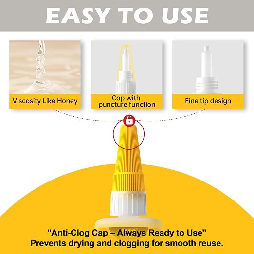 Stone Super Glue Liquid, Clear Instant Cyanoacrylate Adhesive for Stone, All Purpose CA Glue for Shoe Ceramic Repair Plastic Leather Glass Wood Metal Pottery Aquarium Porcelain Fletching Waterproof