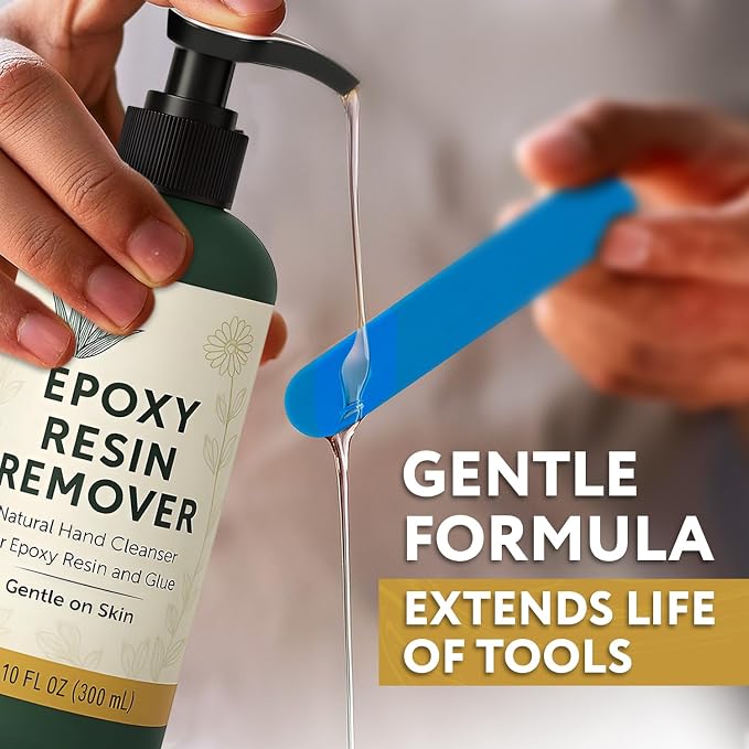 Epoxy Resin Remover for Hands - Moisturizing Alcohol-Free Botanical Formula
