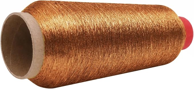 Mandala Crafts Metallic Bronze Embroidery Floss for Sewing, 3281 Yard Spool