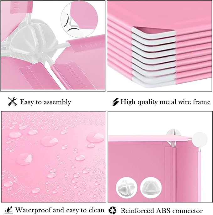 AWTATOS 12 Cube Storage Organizer, Closet Organizers Storage Shelves, Pink