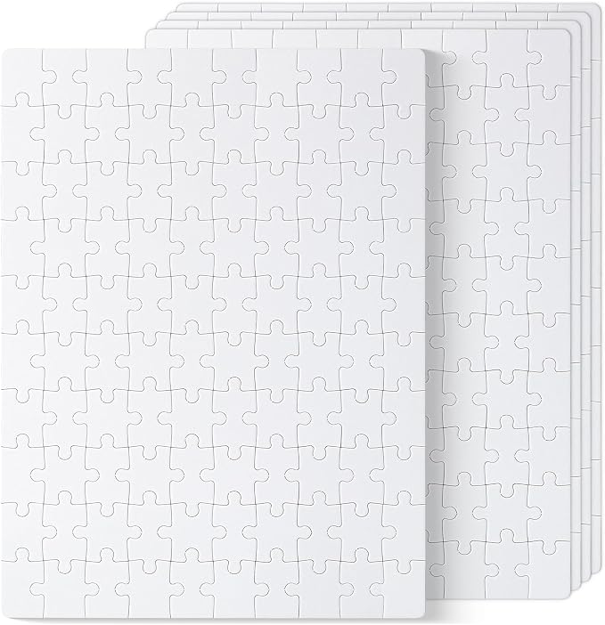 Mr. Pen- Blank Puzzle, 5 Pack, 100 Pieces/Pack, 10.6" x 14.2"