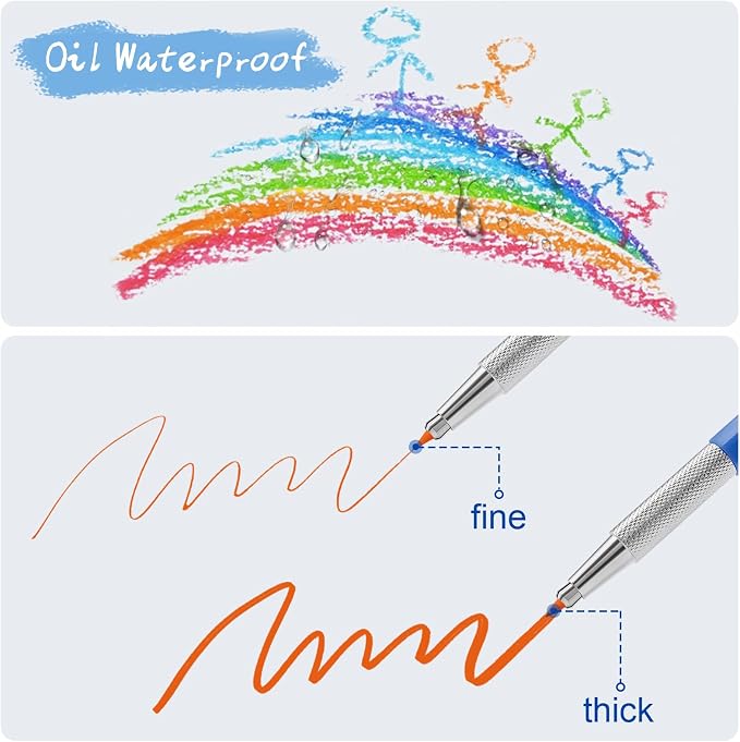 2.0mm Mechanical Pencil Lead 36 pcs with Clip Colorful Graphite Pencil Lead Pencil For Construction, Draft Drawing, Crafting, Art Sketching