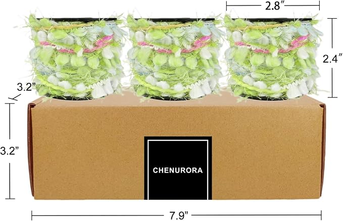 Artisanal Yarn Collection Multifiber Fancy Yarn for Knitting Crocheting Crafts DIY, Set of 3 Rolls (Green Bubbles)