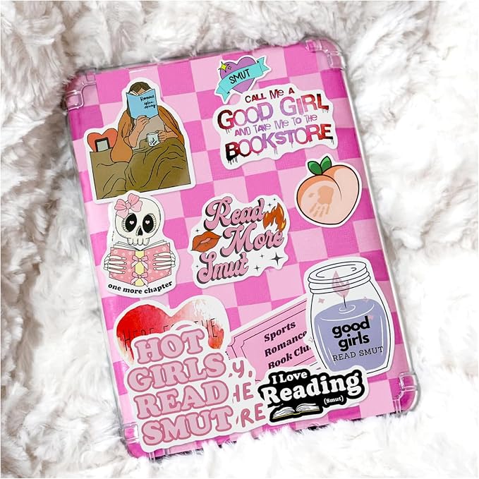 EOAOD 100 Book Stickers for Kindle, Smutty Bookish Stickers for Adults | Waterproof Vinyl for Laptops, Water Bottles, Journals and E-Readers, Made for Romance Fans, Book Lovers and BookTok Gifts