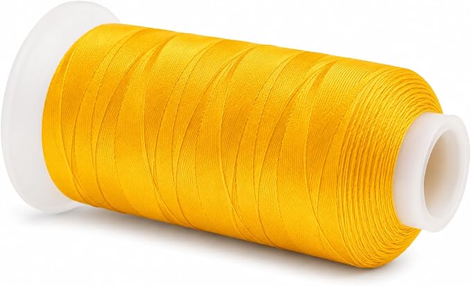 Mandala Crafts Gold Tex 90 Polyester Heavy Duty Thread for Upholstery | 1500 Yds T90 UV Resistant Strong Thread for Leather Sewing, Marine, Drapery, Jeans, Hair Weaving & Extension, Outdoor