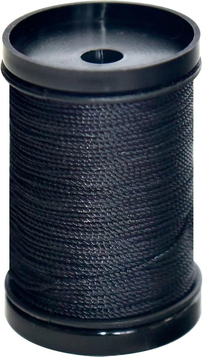 30 Yards Heavy Duty Extra Strong Upholstery Nylon Sewing Thread for Machine, Home, Hand, Craft, and Denim Leather，Color：Black