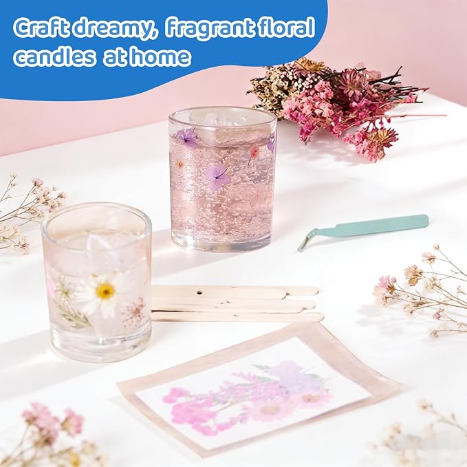 DIY Jelly Wax Candle Making Clear Kit for Adults with Jars