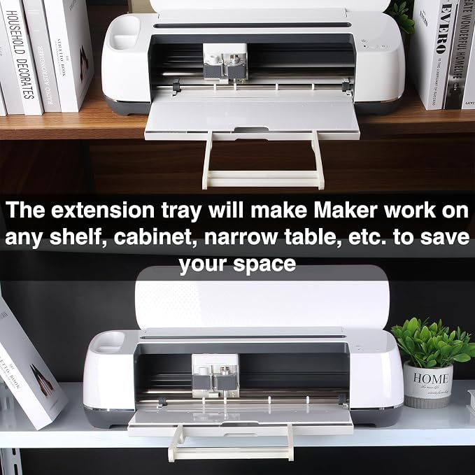 LOPASA Extension Tray Compatible with Cricut Maker 4, 3, Explore 5 | 12x12 Cutting Mat Holder|Maker Machine Accessories|Tray Extender