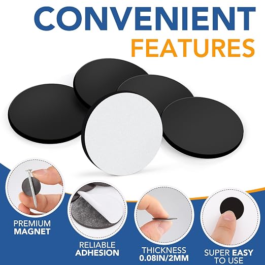 DIYMAG Magnets with Adhesive Backing, 280P Flexible Fridge Magnetic Dots