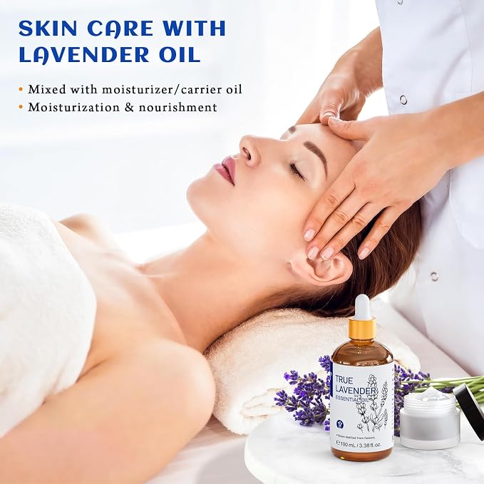 HIQILI Lavender Essential Oil for Diffuser, Aromatherapy & Better Sleep