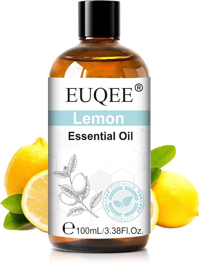 EUQEE 100ml Lemon Essential Oil for Spray 3.38 Fl Oz