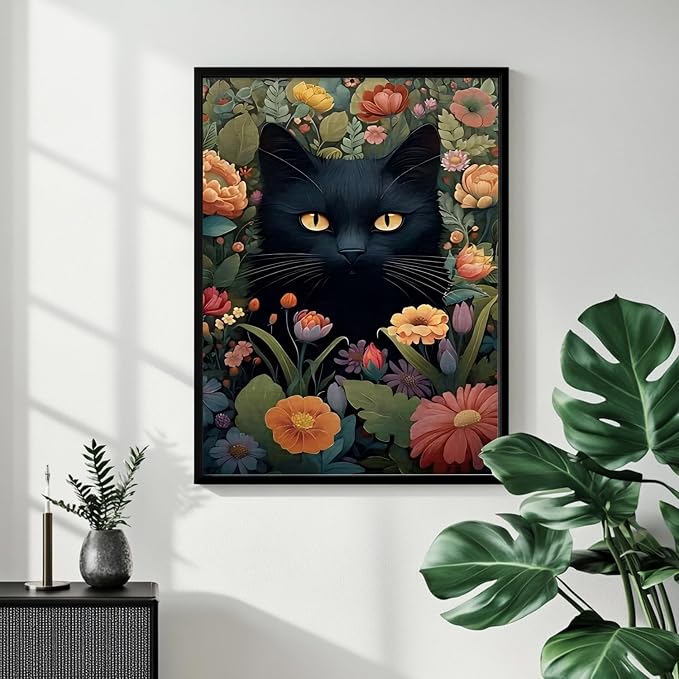 Cat Paint by Numbers Kit for Adults, 16x20 inch | DIY Painting Kits Crafts for Adults, Relieve Stress, Gift, Home Wall Decor